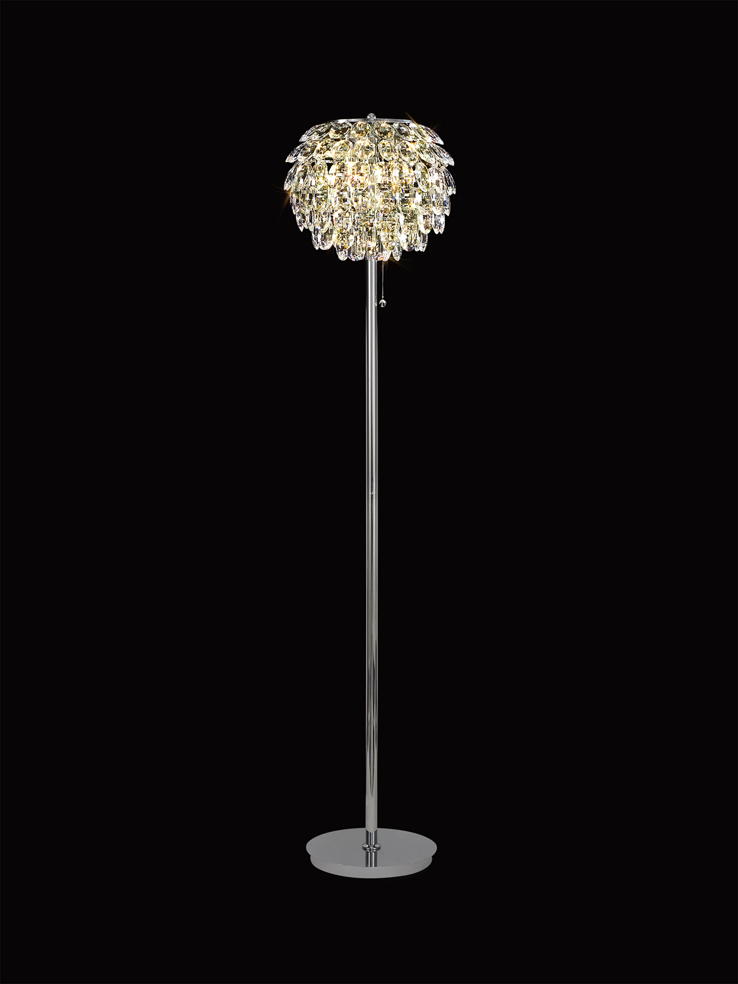 IL32835  Coniston Floor Lamp 3 Light Polished Chrome